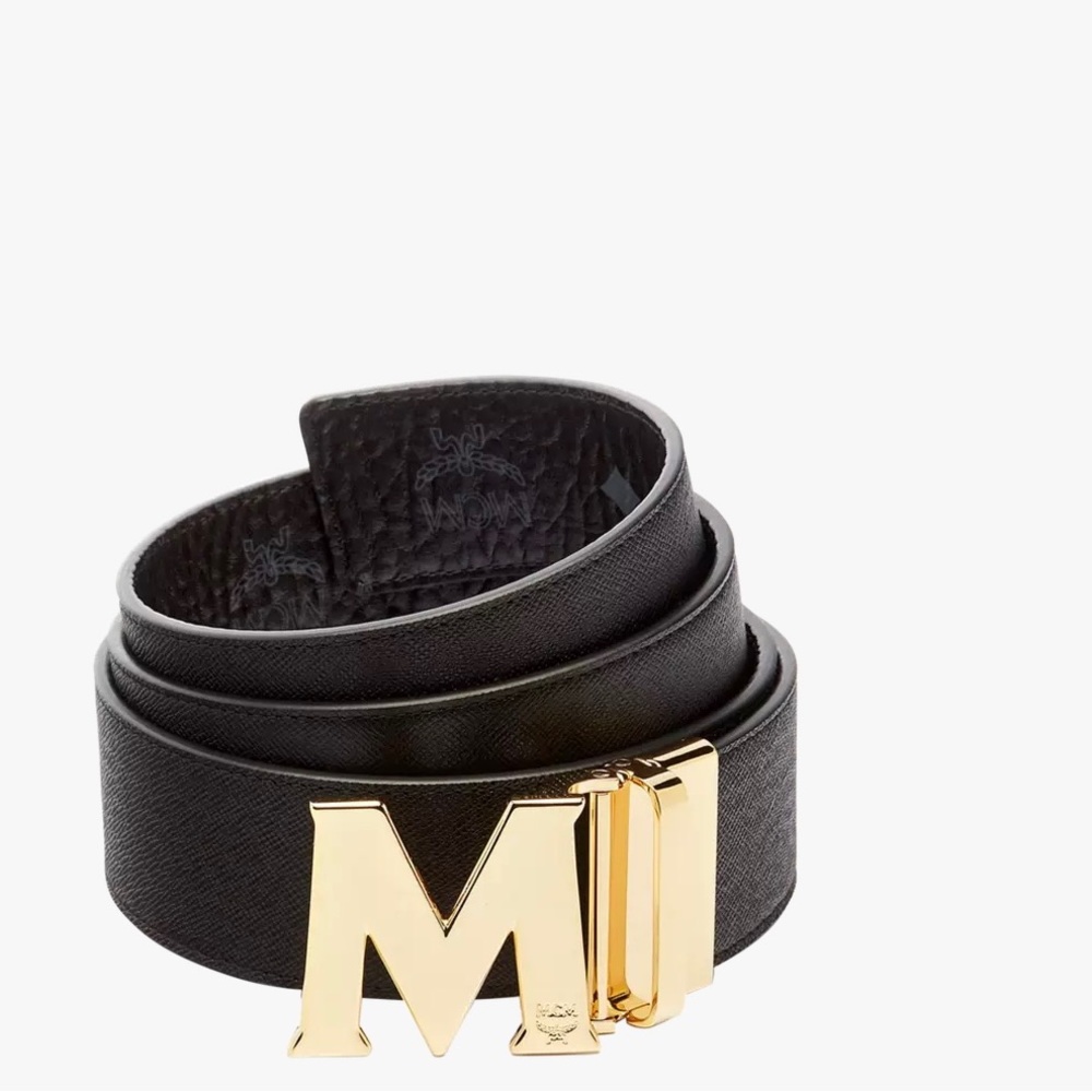 MCM unisex leather belt